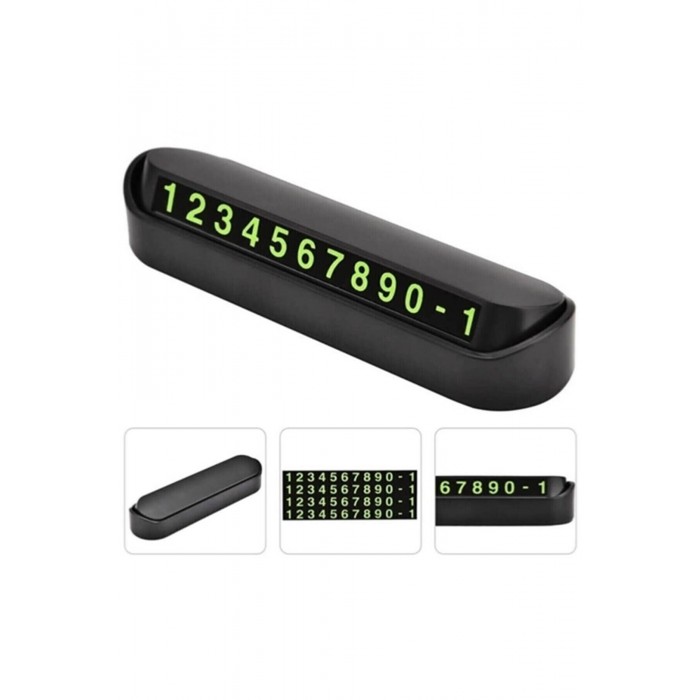 Araç İçi Park Telefon Numarası Fosforlu Numaratör Oto Cam Kartı Açılır Kapanır Numaratör   *********