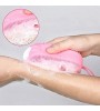 Süngerli Silikon Banyo Kesesi Banyo Sırt Kesesi Çift Taraflı Silikon Duş Lifi Fırçası Lif  Kese