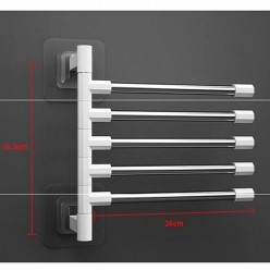 5 Metal Kollu Banyo Mutfak Kağıt Havlu Duvar Askısı Havluluk Askı