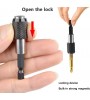 Hızlı Vidalama Adaptörü Bit Vidalama Uzatma Aparatı Manyetik Altıgen 1/4 Hex Bits Şaftlı 3 Parça