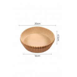 50 Adet 16X20cm Airfryer Pişirme Kağıdı Hava Fritözü Xiaomi Philips Yağsız Tefal Kumtel Mi Kağıt