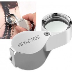 Mini Taşınabilir Lup Büyüteç 30X21MM Kuyumcu Tip Büyüteç Jevelers Loupe Pırlanta Büyüteci