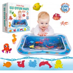 Bebek Su Oyun Matı Karın Üstü Aktivite Bebek Oyuncağı İnteraktif Oyuncak Su Oyuncağı