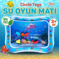 Bebek Su Oyun Matı Karın Üstü Aktivite Bebek Oyuncağı İnteraktif Oyuncak Su Oyuncağı