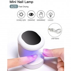 Mini Uv Led Işık Uv Led Lamba Tırnak Kurutucu Oje Tırnak Kurutma Makinesi 