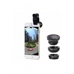 Geniş Açı Balık Gözü Lens Seti Balıkgözü Makro Telefon Lensi Universal