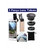 Geniş Açı Balık Gözü Lens Seti Balıkgözü Makro Telefon Lensi Universal