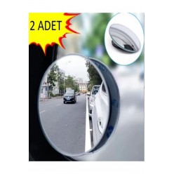 2 Adet Kör Nokta Aynası 360 Derece Ayarlanabilir Çerçevesiz Cam Ultra Ince Oto Ayna 