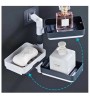 4 Katlı Banyo Organizer Banyo Sabunluk Banyo Şampuanlık Yapışkanlı Banyo Askısı Banyo Rafı