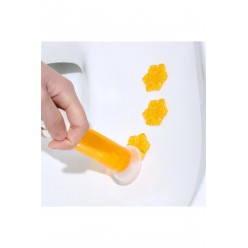 SarıRenk Tuvalet Temizleme Jeli Klozet Banyo Koku Giderici Damga Seti Desenli Koku Giderici Wc Jeli 