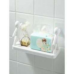 2 Adet Büyük Boy Yapıskanlı Banyo Organizer Duvar Raf Banyo Rafı Duvar Rafı Mutfak Rafı Baharatlık