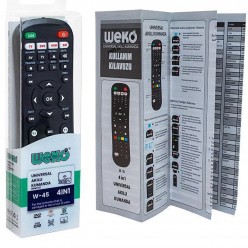 W-45 Akıllı Kumanda 4ın1  Akıllı Evrensel Kumanda W-45 Tv Kumanda Uydu Kumanda Dvd Kumanda