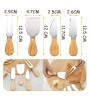 4'lü Bambu Saplı Çelik Peynir Bıçağı Set Çatal Spatula Seti, Sunum Seti Kahvaltı Mutfak Bıçak Seti