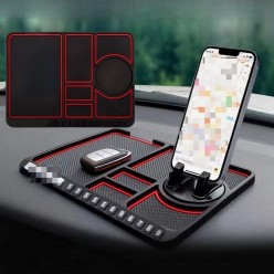 Numaratörlü  Araç Içi Torpido Üstü Kaymaz Ped Mat Telefon Gözlük Tutucu Torpido Telefon Tutucu