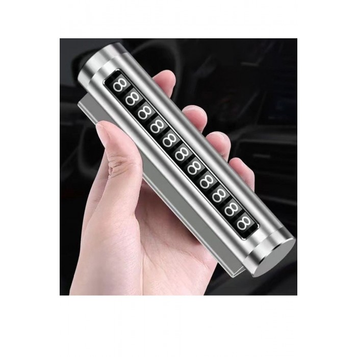 SİYAH Metal Kasa Numara Çevirmeli Araç İçi Telefon Numaratör Park Numarası Parkmatik Araba Numaratör