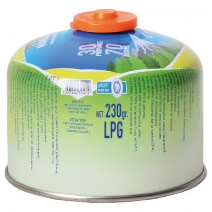 230 Gr Vidalı Kartuş Piknik Tüp Kartuşu Gaz Kartuşu  Kamp Ocak Kartuşu