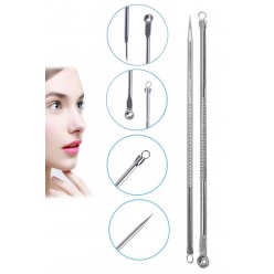 2 Li Komeden Siyah Nokta Temizleme Ve Büyüteçli Ayna Makyaj Aynası Vantuzlu Büyüteçli Ayna 10 X- 9cm