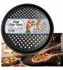 23 Cm Delikli Teflon Pizza Tepsisi | Yanmaz Yapışmaz | Fırın Kabı Fırın Tepsisi