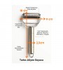 Jumbo Boy Paslanmaz Çelik Turbo Jülyen Sebze Ve Meyve Soyucu Pratik Soyacak Metal Sebze Soyacak 18cm