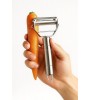 Jumbo Boy Paslanmaz Çelik Turbo Jülyen Sebze Ve Meyve Soyucu Pratik Soyacak Metal Sebze Soyacak 18cm