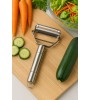 Jumbo Boy Paslanmaz Çelik Turbo Jülyen Sebze Ve Meyve Soyucu Pratik Soyacak Metal Sebze Soyacak 18cm