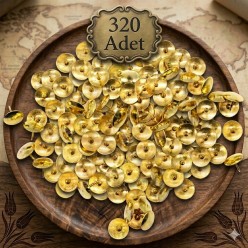 320 Adet Raptiye Metal Raptiye Sarı Raptiye Çivisi Gold Renk Rabtiye Sarı (gold) Renk Dekoratif Çivi