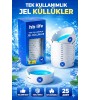 25’li Jel Küllük Seti Kokusuz Taşınabilir Araç İçi Pratik Tek Kullanımlık Kül Tablası Kullan At