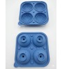 Büyük Boy Silikon 4 Lü Top Buz Kalıbı Buz Küpü Yuvarlak Buz Küpü Kalıbı BPA içermez Silikon