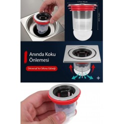 Tuvaletl Banyo Duş Giderleri İçin Süzgeç Çek Valfi Koku Önleyici, Böcek Geçirmez, Çekirdekli