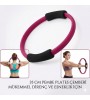 35 Cm Pilates Çemberi Sünger - Fuşya - Egzersiz Direnç Çemberi Yoga Fitness Ev Spor Aleti