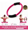 35 Cm Pilates Çemberi Sünger - Fuşya - Egzersiz Direnç Çemberi Yoga Fitness Ev Spor Aleti