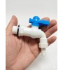 Plastik Bilyali Bahce Musluğu 1/2 Küresel Aç Kapa Musluk Başlığı Bidon Musluğu PVC Musluk 9cm