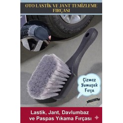 Yumuşak Çizmez Araba Lastik Jant Yıkama Fırçası Oto Paspas Davlumbaz Detaylı Temizleme Fırça