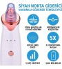 5 Başlıklı Şarjlı Vakumlu Siyah Nokta Akne Sivilce Clean Yüz Cilt Temizleme Bakım Cihazı Aleti Vakum