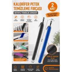 Kalorifer Petek Temizleme Fırçası 70 cm 2 Adet Esnek Radyatör Temizlik Fırçası Toz Alma Aparatı 