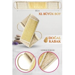 Büyük Boy Uzun Loofah Kabak Banyo Sırt Kesesi , 80 Cm Hamam Lifi Banyo Kesesi  Banyo Lifi