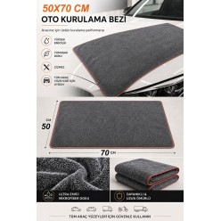 70x50 Cm Büyük Boy Mikrofiber Oto Yıkama Ve Araba Kurulama Bezi Ekstra Su Emici Temizlik Bezi