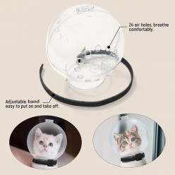 Kedi Ağızlığı, Ayarlanabilir Kedi Kapüşonu, Nefes Alabilir Kedi Kaskı, Kedi Topu Maskesi, Küçük Evci